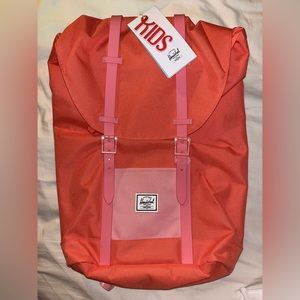 Herschel Supply Co Kids Retreat Youth Backpack In Hot Coral/Flamingo Pink